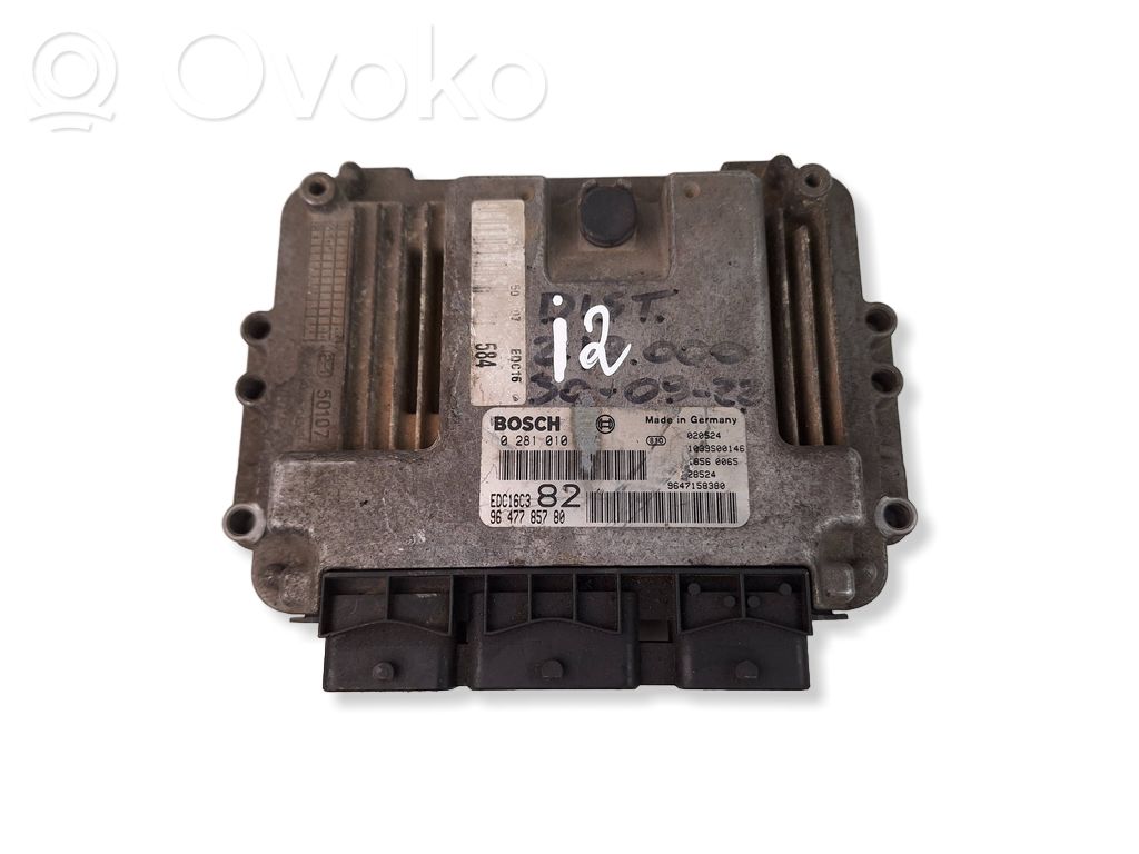 Engine control unit/module   9647785780,9647158380