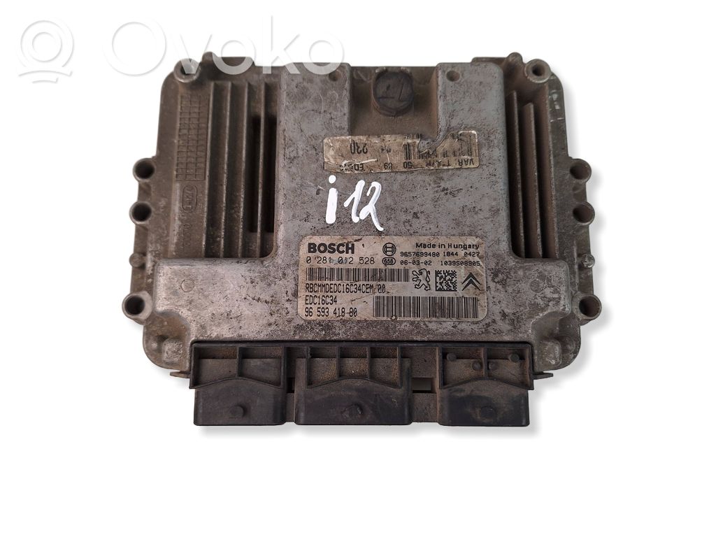 Peugeot 206 Engine control unit/module 