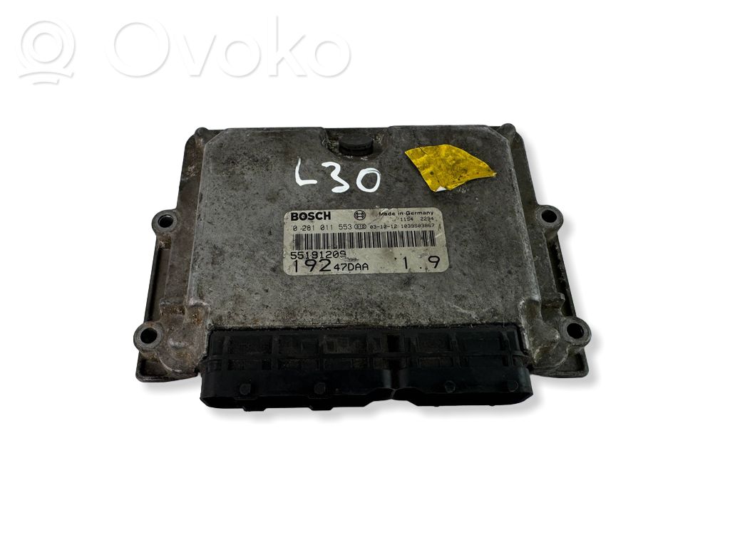 Engine control unit/module   55191209,0281011553