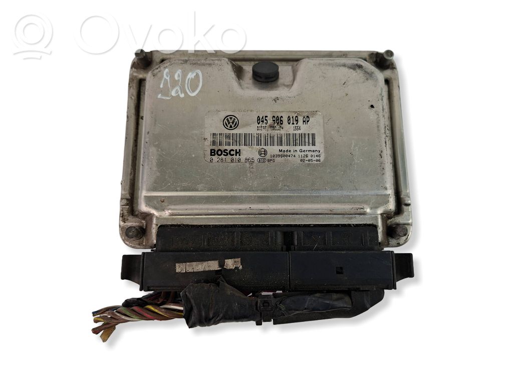 Engine control unit/module   045906019AP,0281010865