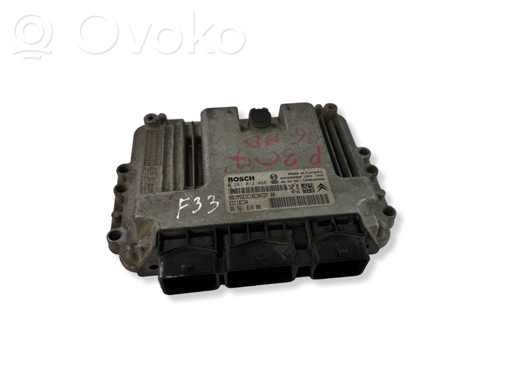 Engine control unit/module   9653958980,9656161680,0281012468