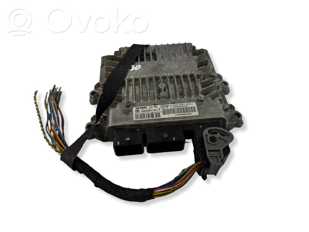 Engine control unit/module   5WS40110CT,9653447480,9648624280