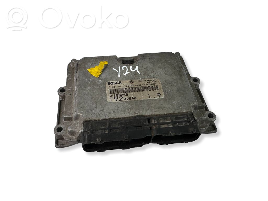 Engine control unit/module   55198058,0281011553,19247EAA