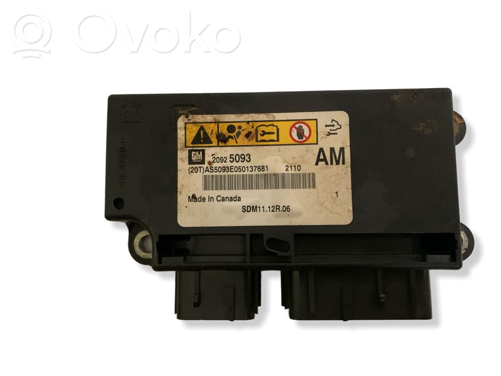 GMC Acadia I Airbag control unit/module 