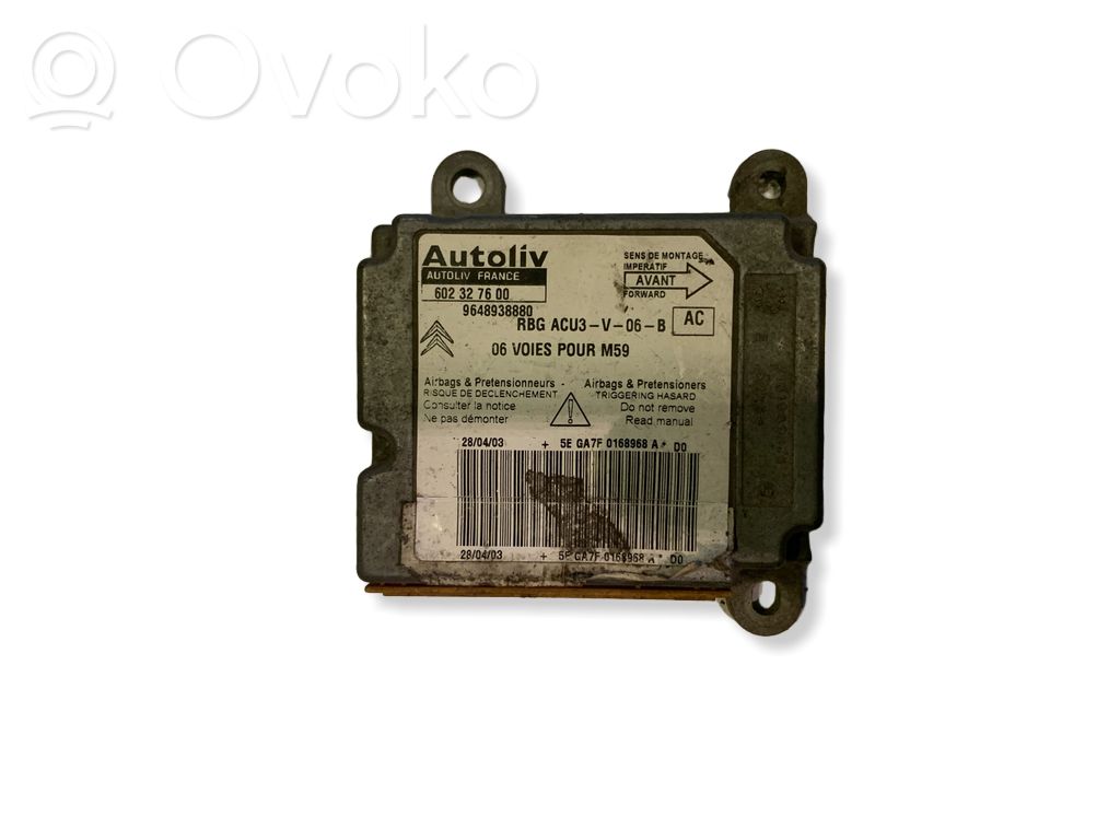 Citroen Berlingo Airbag control unit/module 