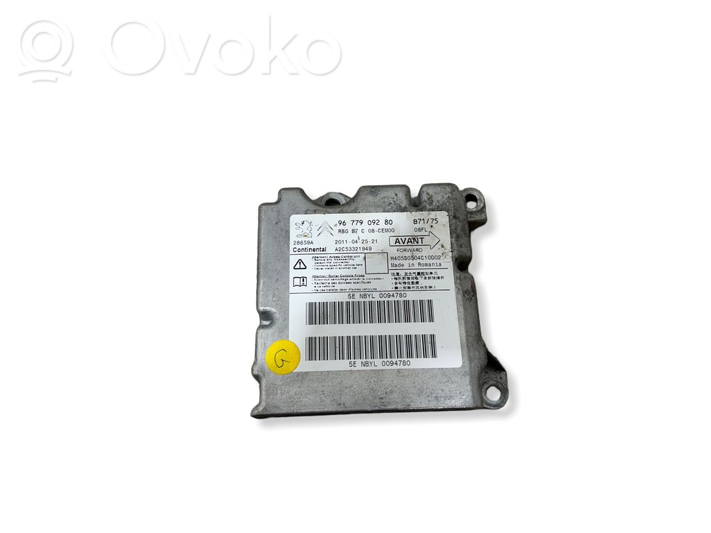 Citroen C4 II Airbag control unit/module 