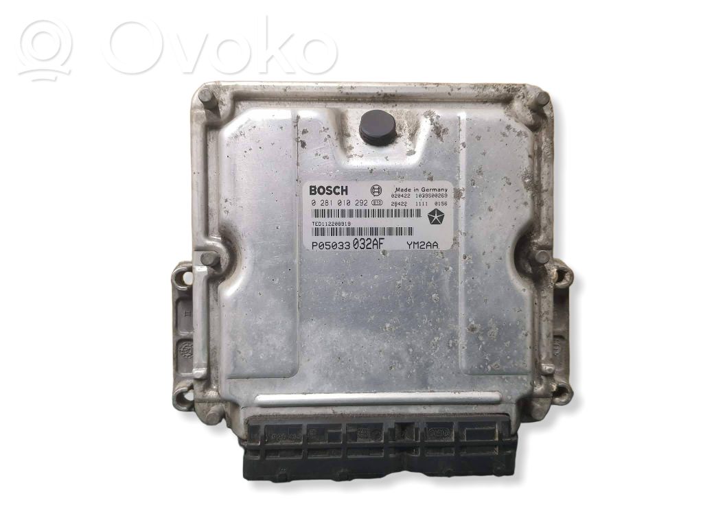 Engine control unit/module   1039S00269,0281010292,P05033032AF