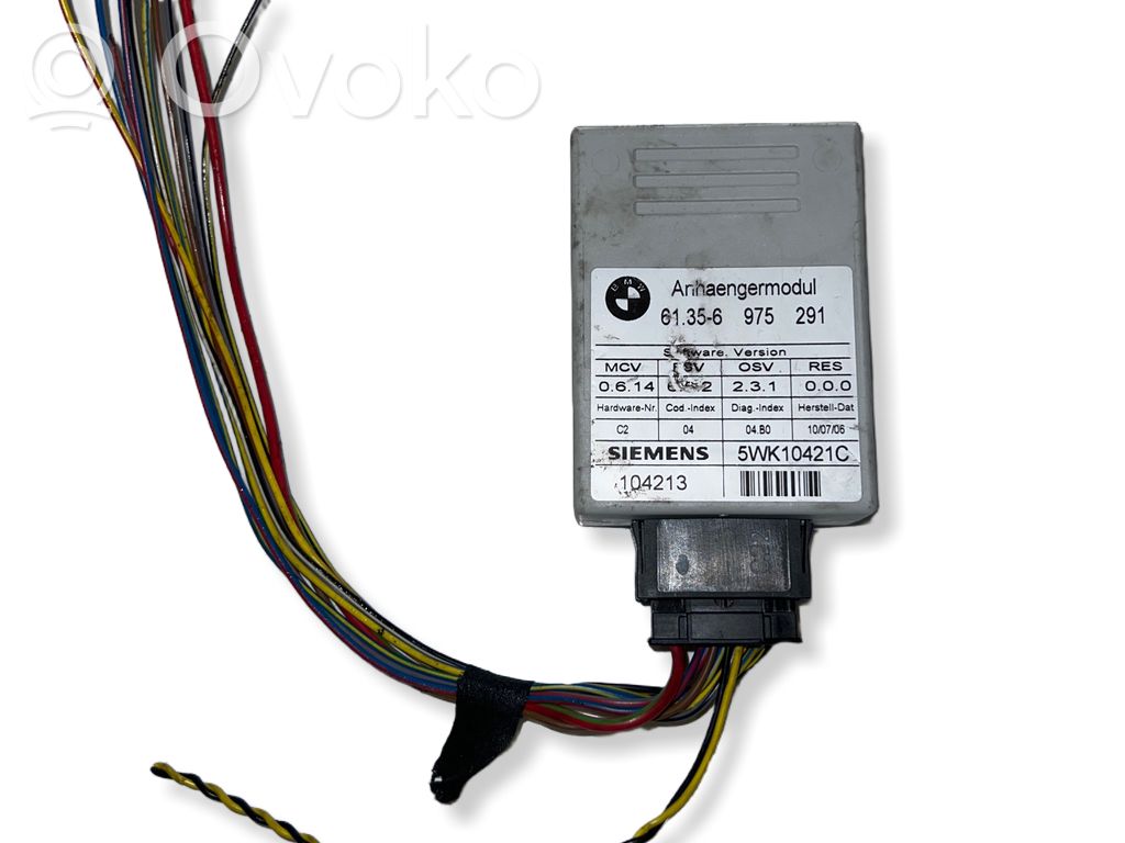 BMW 5 E60 E61 Tow bar trailer control unit/module 