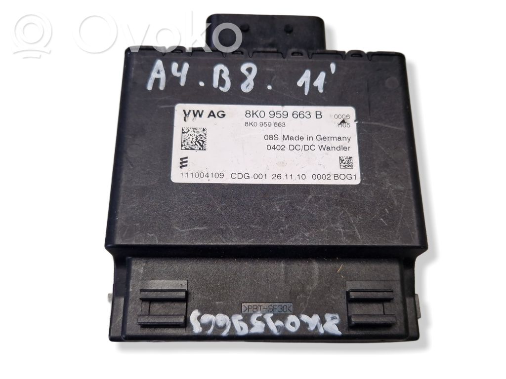 Autres unités de commande / modules   8K0959663,8K0959663B