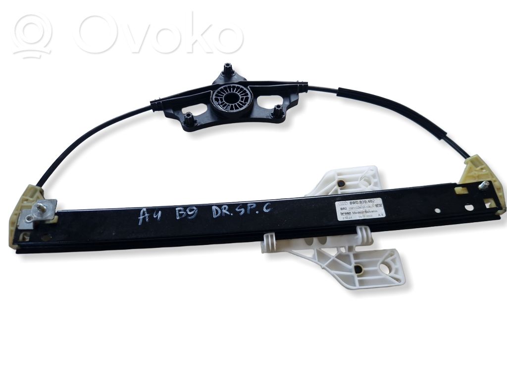 Audi A4 S4 B9 Rear door window regulator with motor 