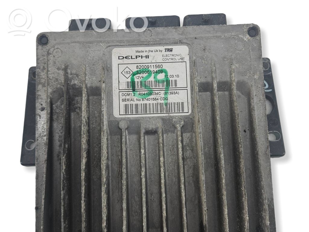 Engine control unit/module   8200911560,R0410B034C,8200619409