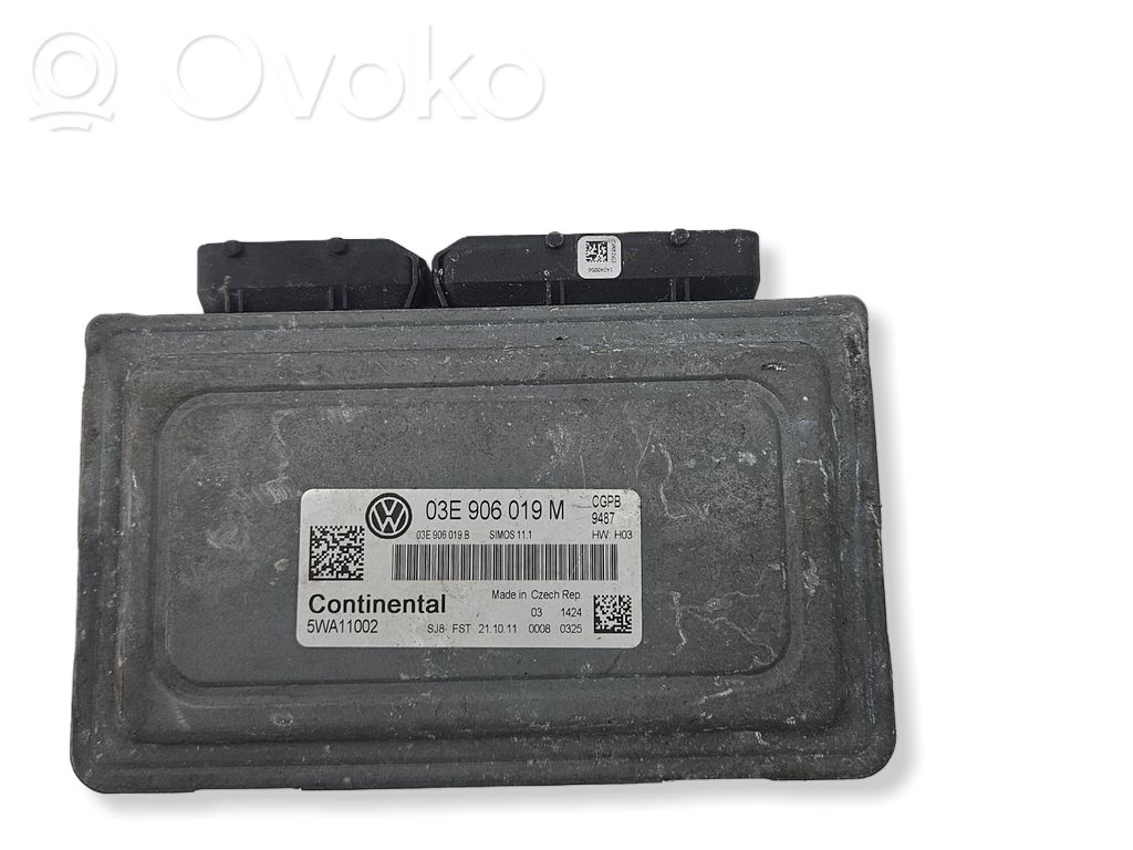 Engine control unit/module   03E906019M,5WA11002,03E906019B