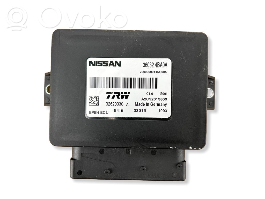 Nissan Qashqai Hand brake control module 