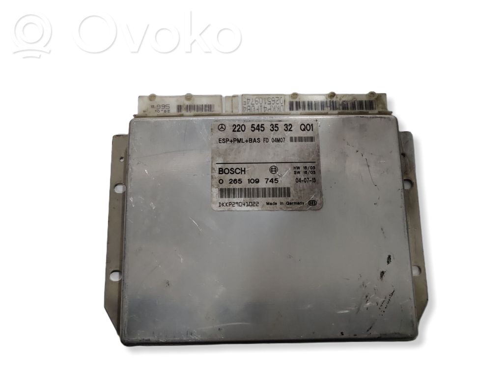 Mercedes-Benz S W220 Unitate control ESP (sistem de stabilitate) 