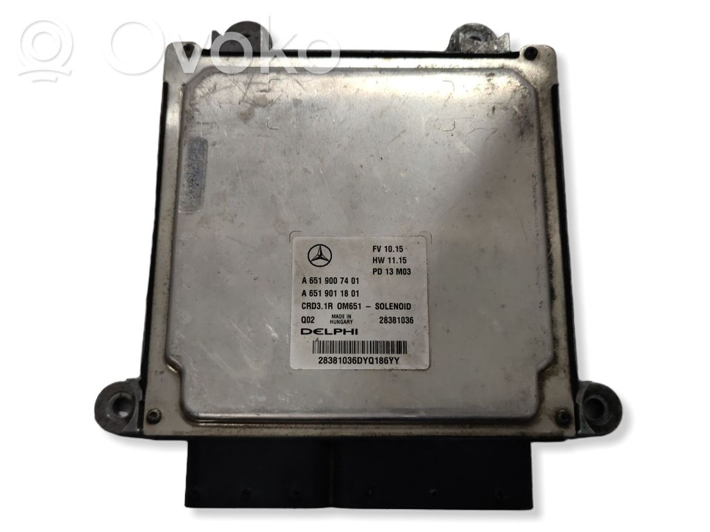 Mercedes-Benz C W204 Engine control unit/module 