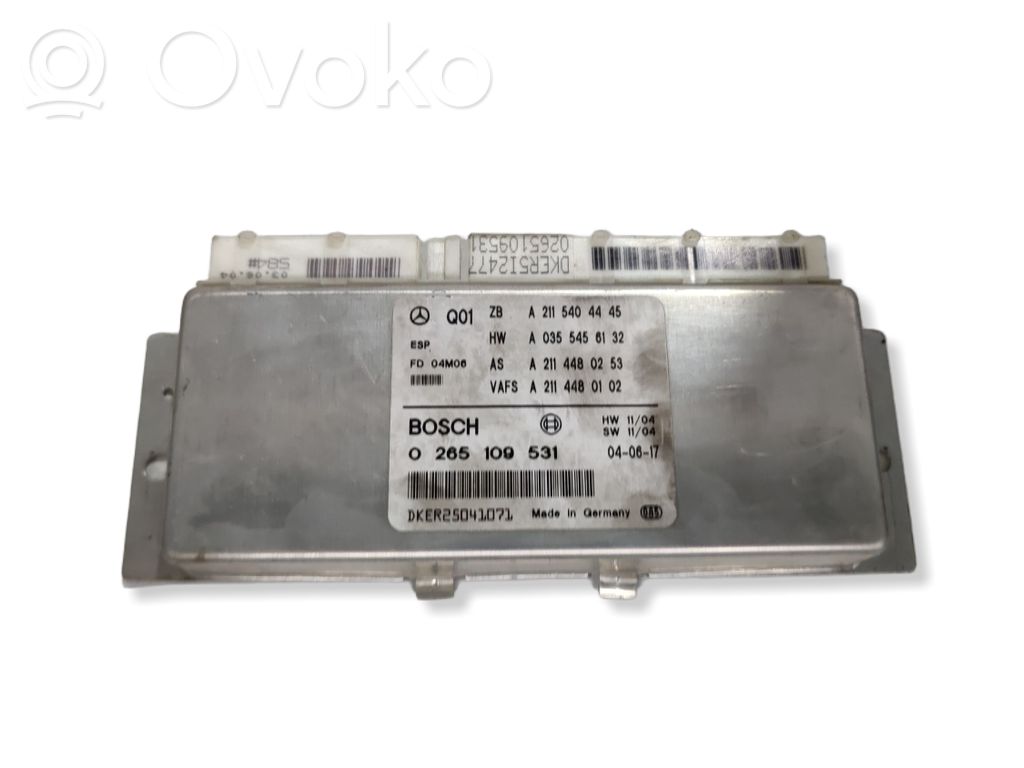 Mercedes-Benz E W211 ESP (stability system) control unit 