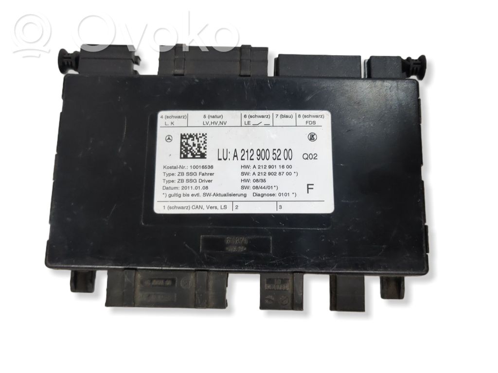 Module de commande de siège   A2129005200,2129005200