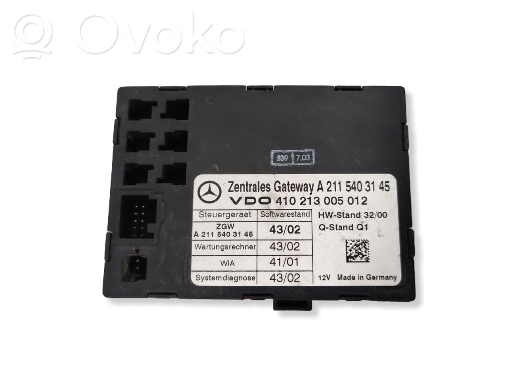 Gateway control module   A2115403145,2115403145