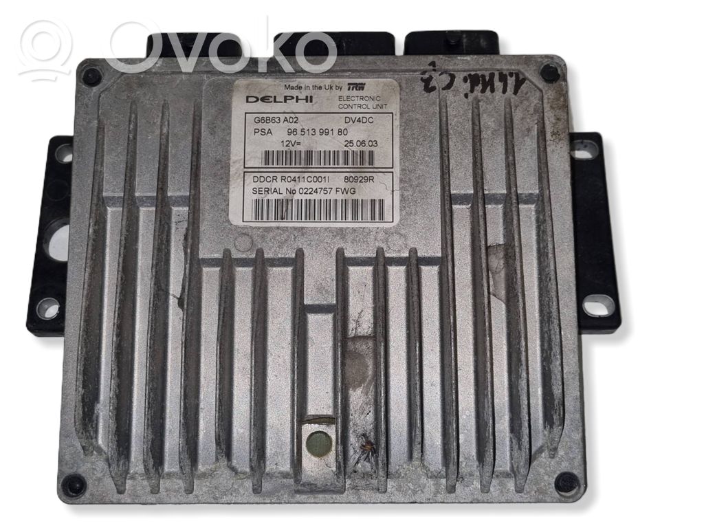 Citroen C3 Calculateur moteur ECU 