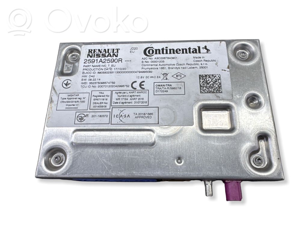 Renault Zoe Bluetooth control unit module 