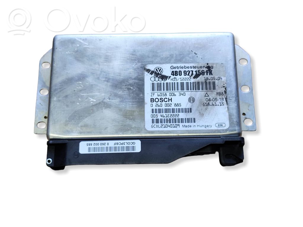 Gearbox control unit/module   4B0927156FK,0260002885,ZF6058006340