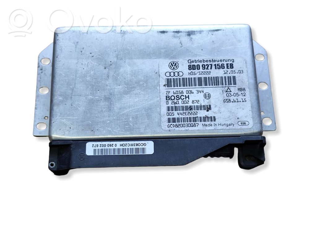 Gearbox control unit/module   8D0927156EB,0260002872,6058006344