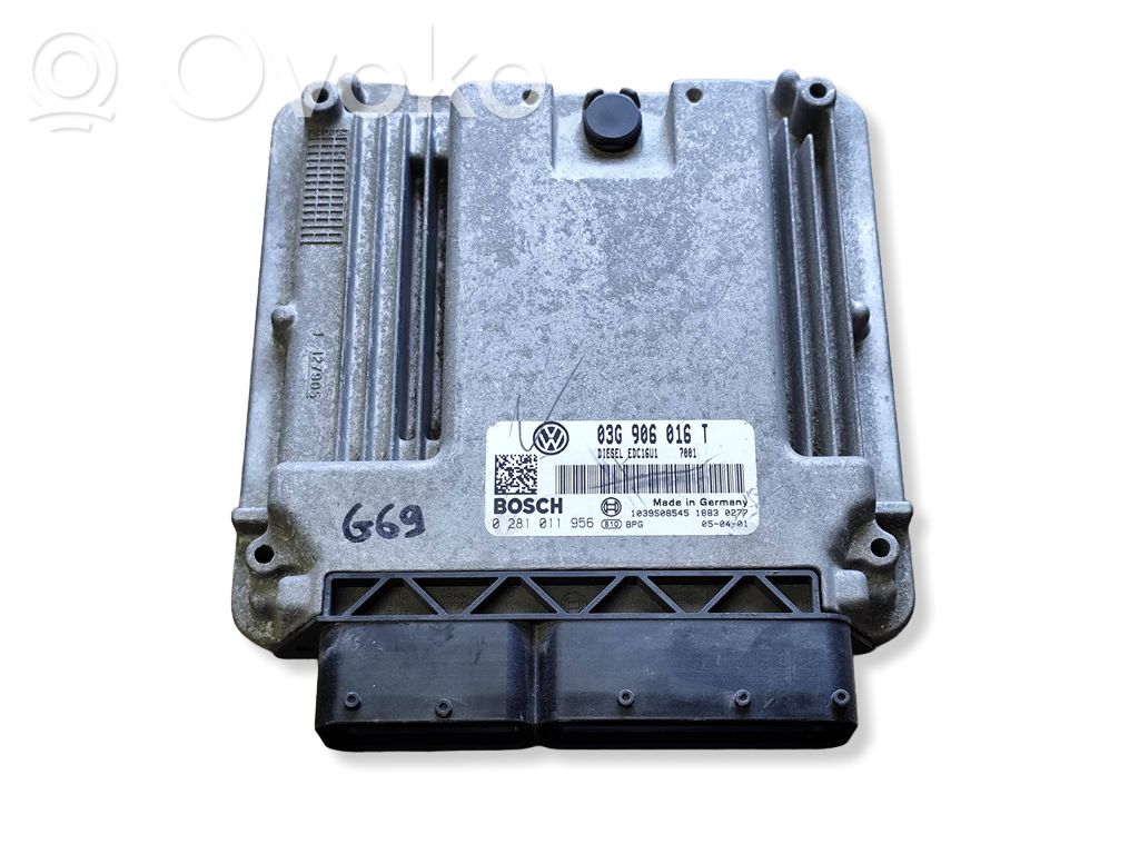 Engine control unit/module ECU   03G906016T,0281011956,1039S08545