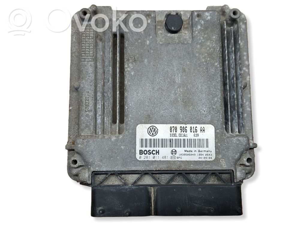 Volkswagen Touareg I Engine control unit/module 