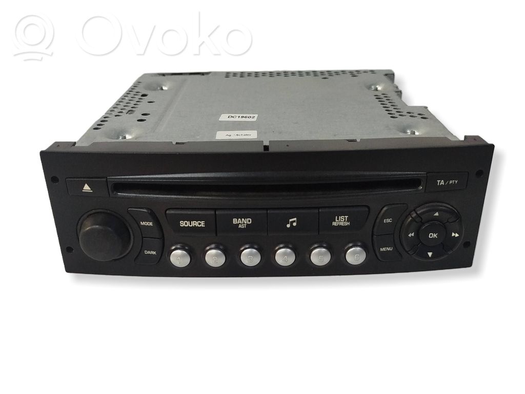 Peugeot 207 CC Radio/CD/DVD/GPS head unit 