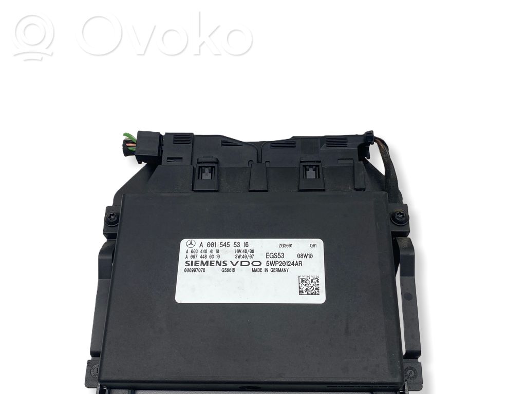 Sterownik / Moduł skrzyni biegów   A0034464110,5WP20124AR,A0015455316