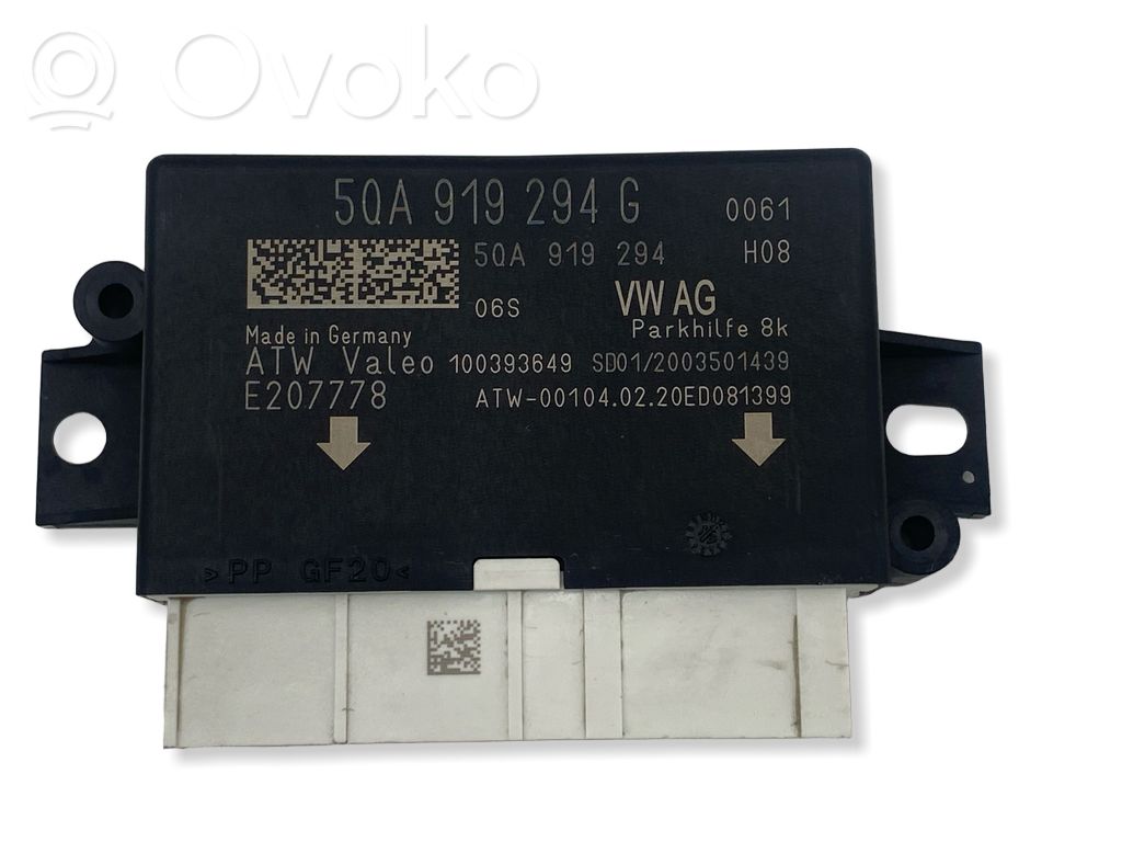 Unidad de control/módulo PDC de aparcamiento   5QA919294,5QA919294G