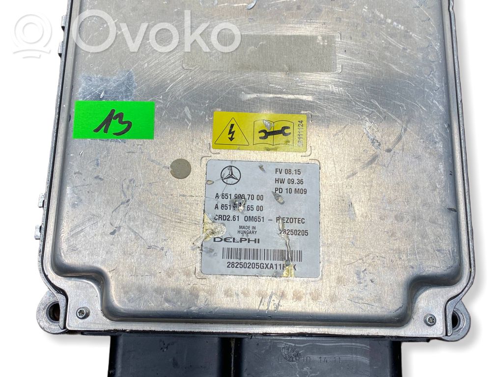 Engine control unit/module ECU   A6519003100,A6519012600