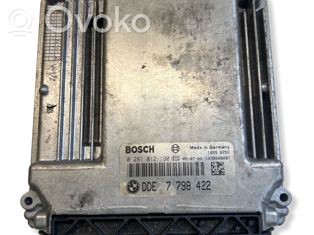 Engine control unit/module   0281012190,7798422,1039S09097