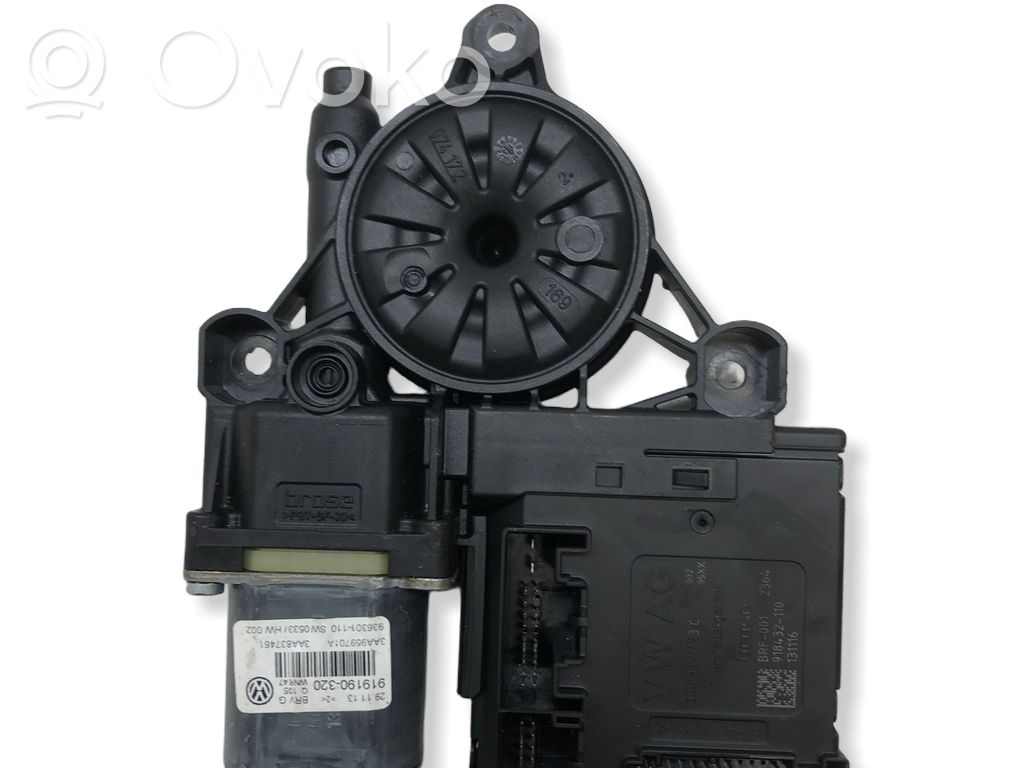 Volkswagen PASSAT B7 Silnik regulatora szyby drzwi przednich 