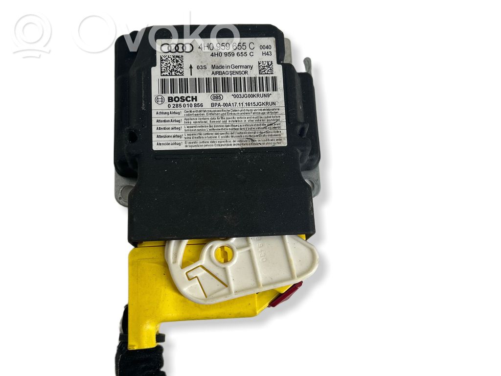 Airbag control unit/module   4H0959655C,0285010856