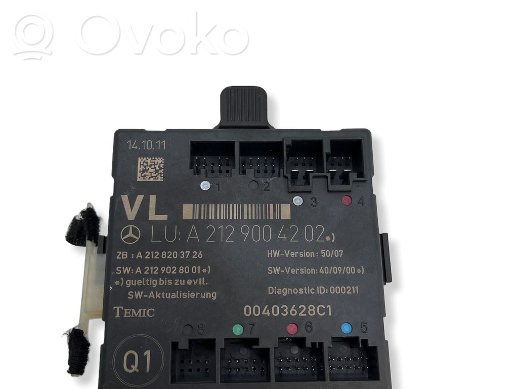 Mercedes-Benz C W204 Door control unit/module 