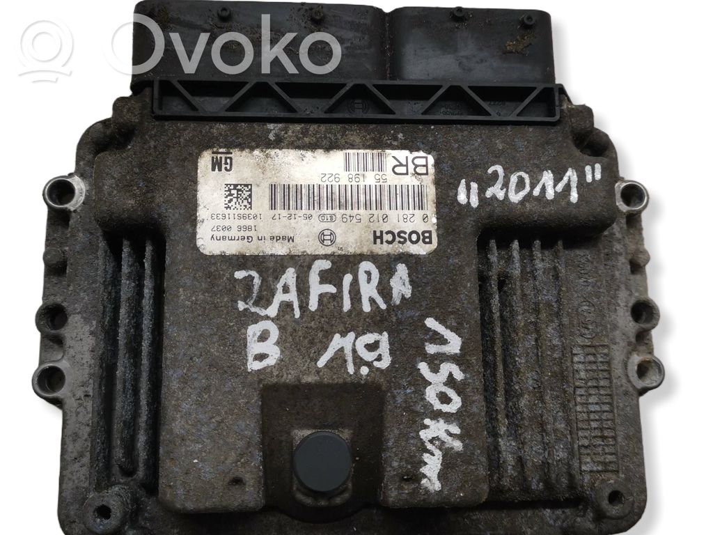 Engine control unit/module   0281012549,1039S11633,55198922