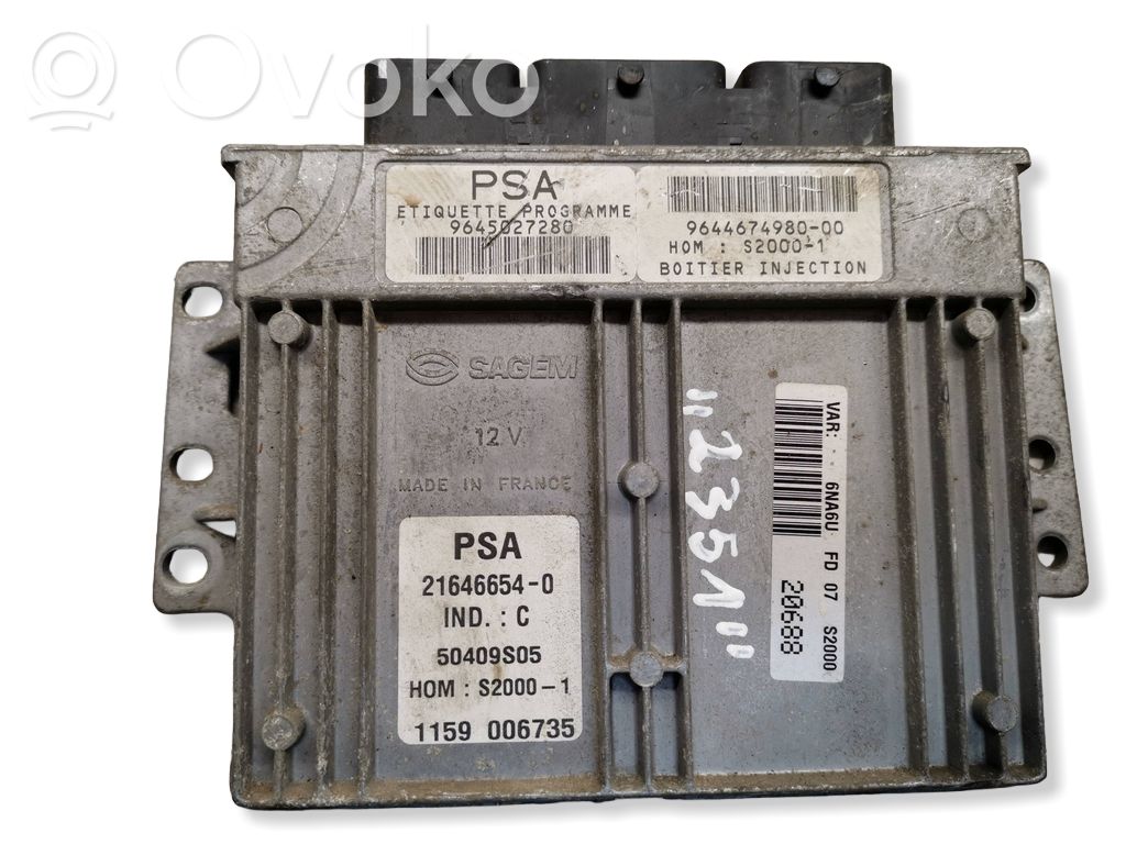 Citroen Xsara Picasso Engine control unit/module 