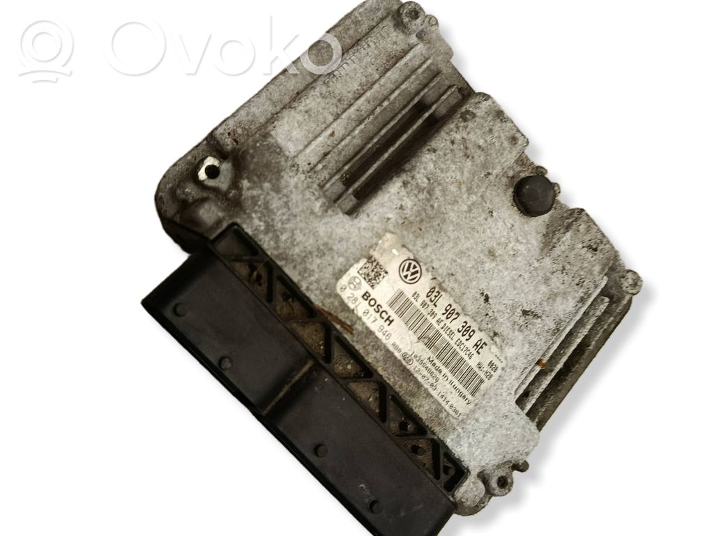 Engine control unit/module   03L907309AE,0281017946