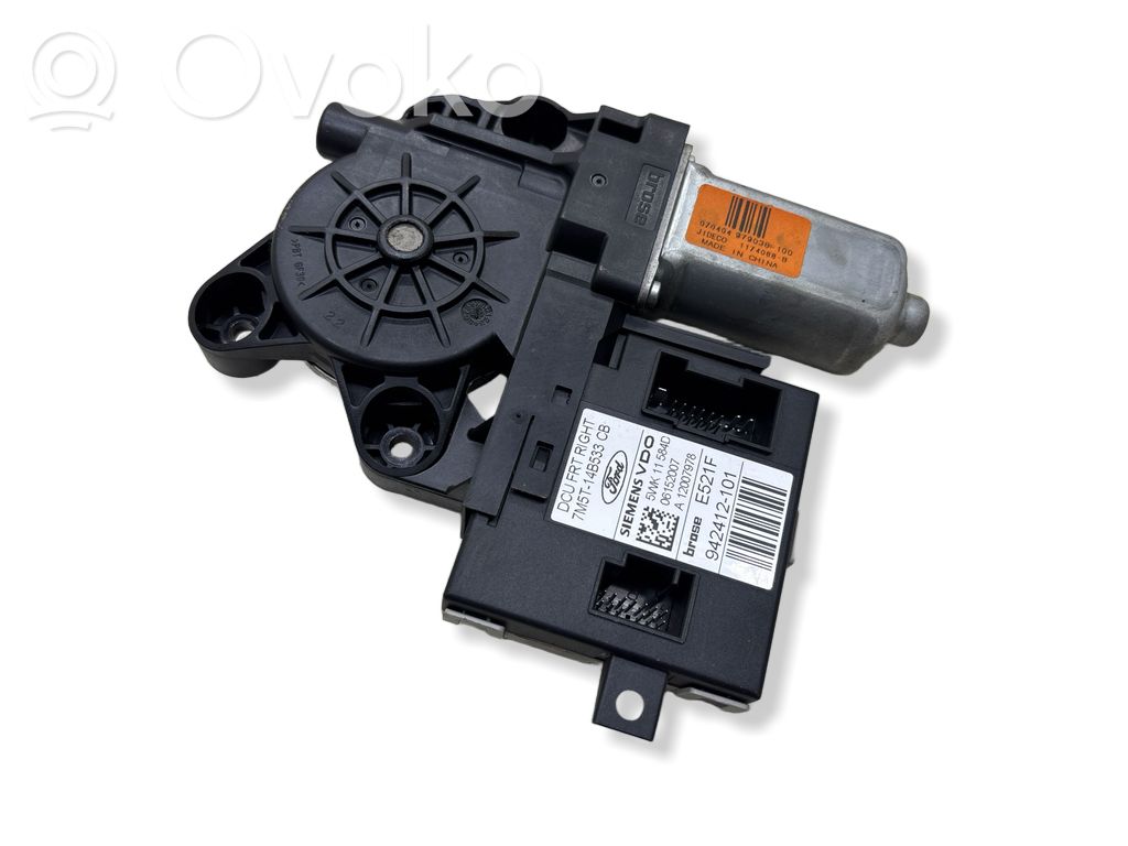 Ford C-MAX I Front door window regulator motor 