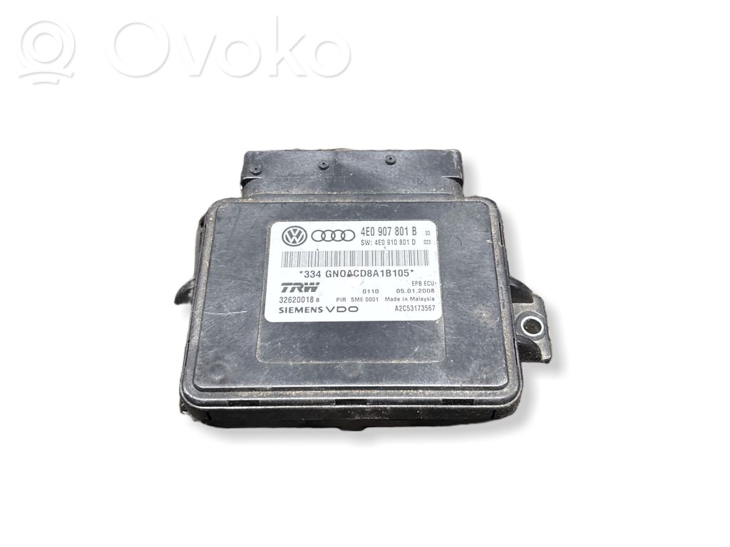 Audi A8 S8 D3 4E Hand brake control module 