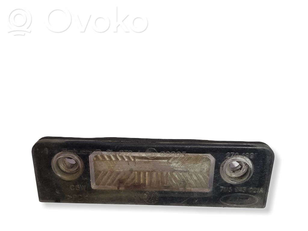 Ford Galaxy Éclairage de plaque d'immatriculation 
