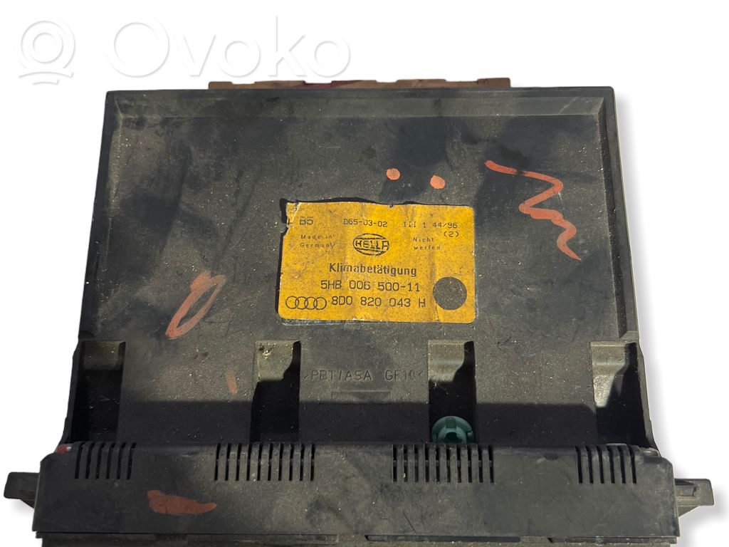 Panel klimatyzacji   5HB00650011,D650302,8D0820043H