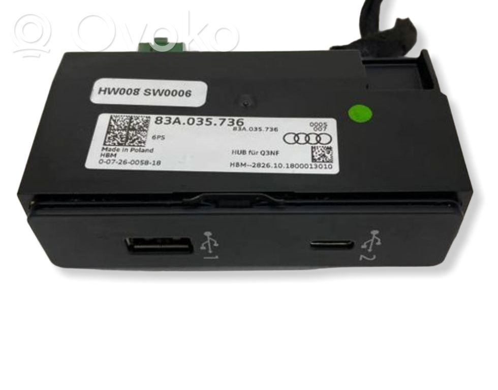 Audi Q3 F3 Connecteur/prise USB 