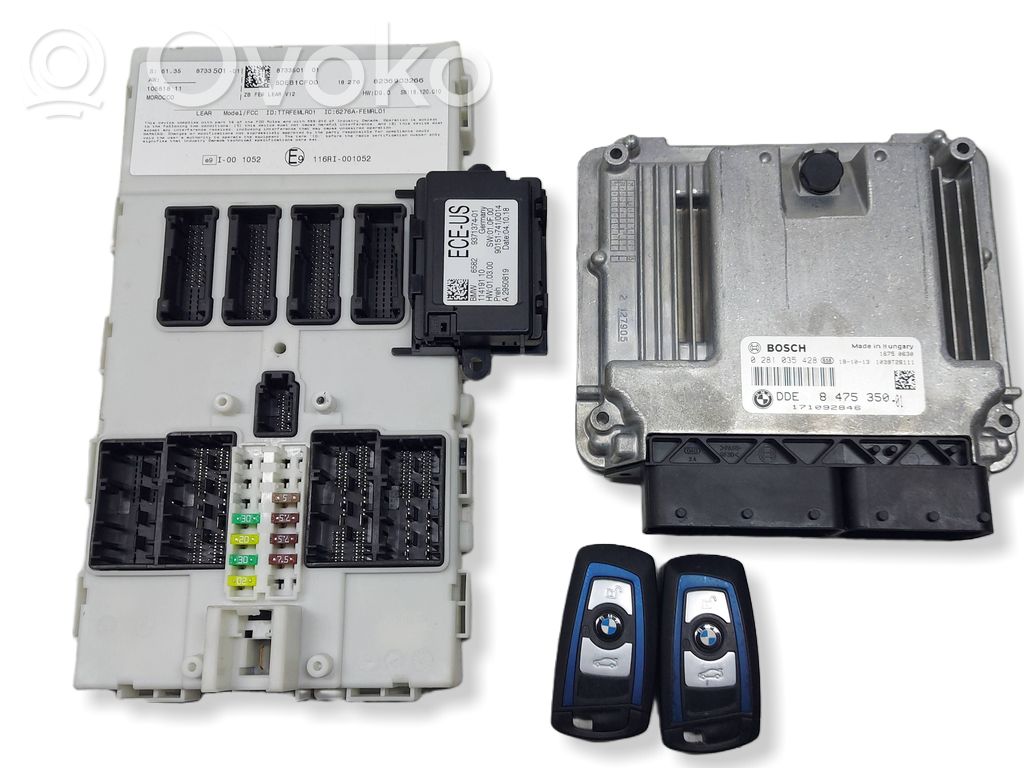 BMW 3 F30 F35 F31 Engine ECU kit and lock set 
