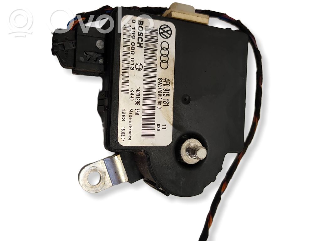Audi A6 S6 C6 4F Module de contrôle de batterie 