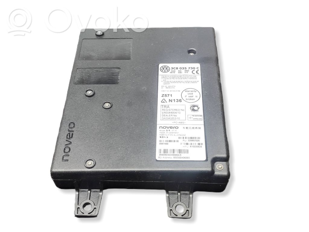 Volkswagen PASSAT B7 Bluetooth control unit module 