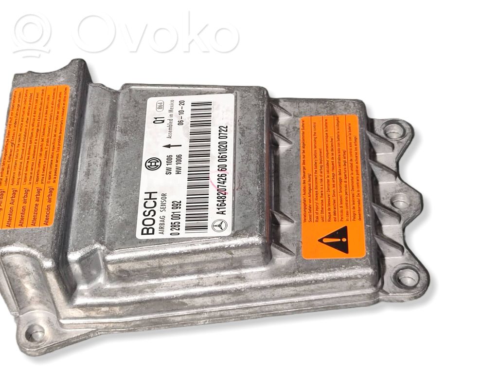 Sterownik / Moduł Airbag   A1648207426,0285001992