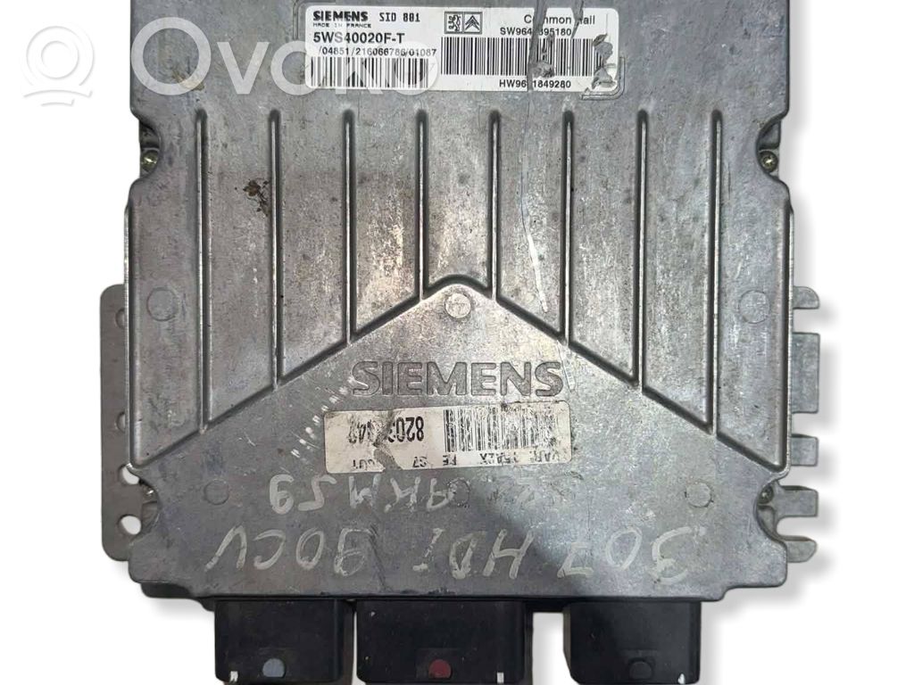 Peugeot 307 Engine control unit/module 
