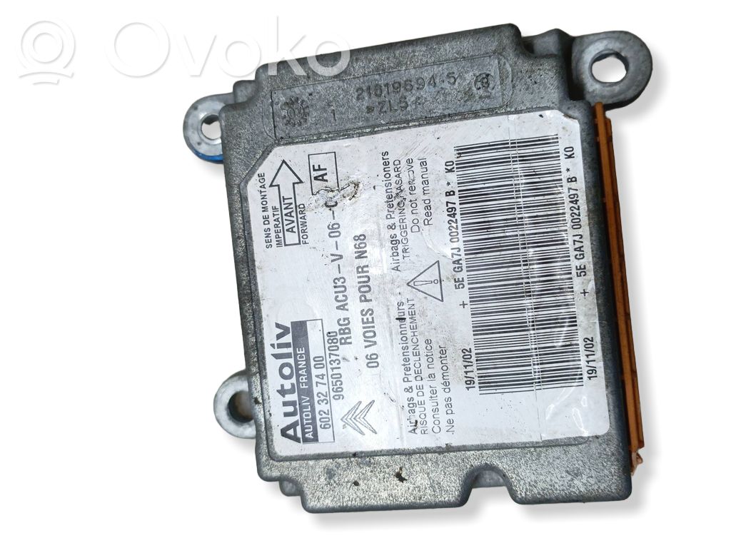Citroen Xsara Picasso Airbag control unit/module 
